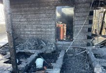 Баня сгорела в селе Жокино Захаровского района