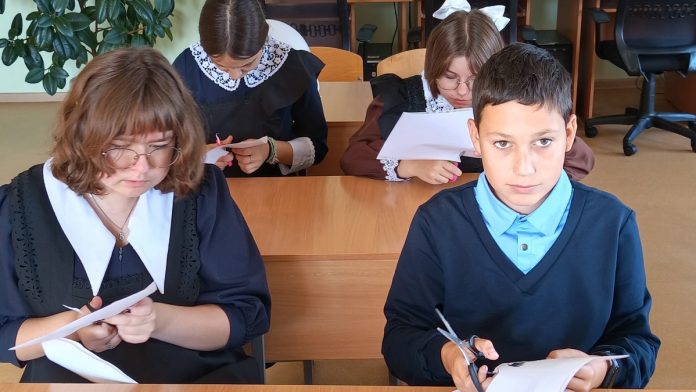 Ученики Плахинской школы. Беслан
